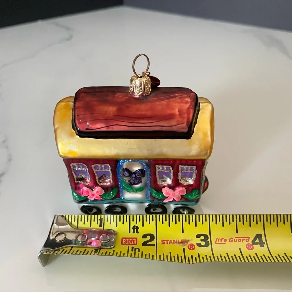 North Pole Express Train Car Ornament by Christopher Radko